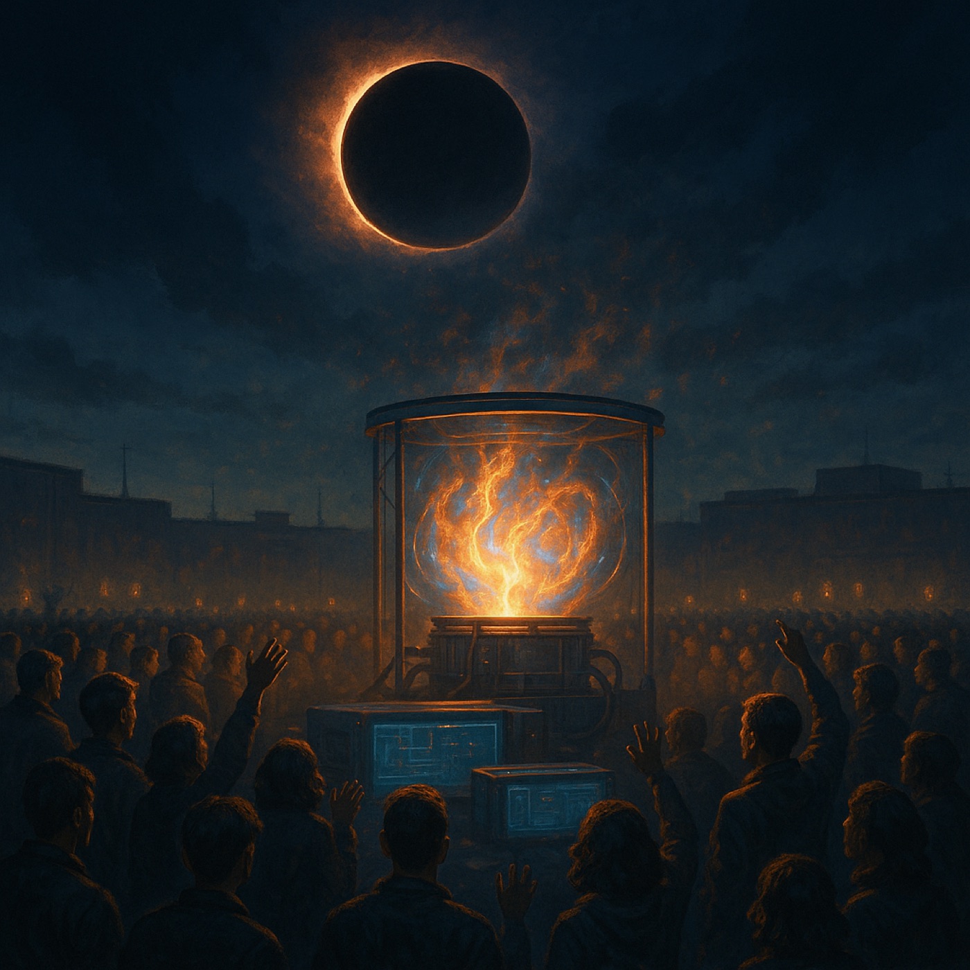 The public demo during the eclipse