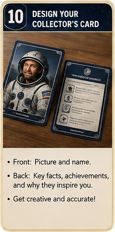 Teaching card 10: Design Your Collector's Card