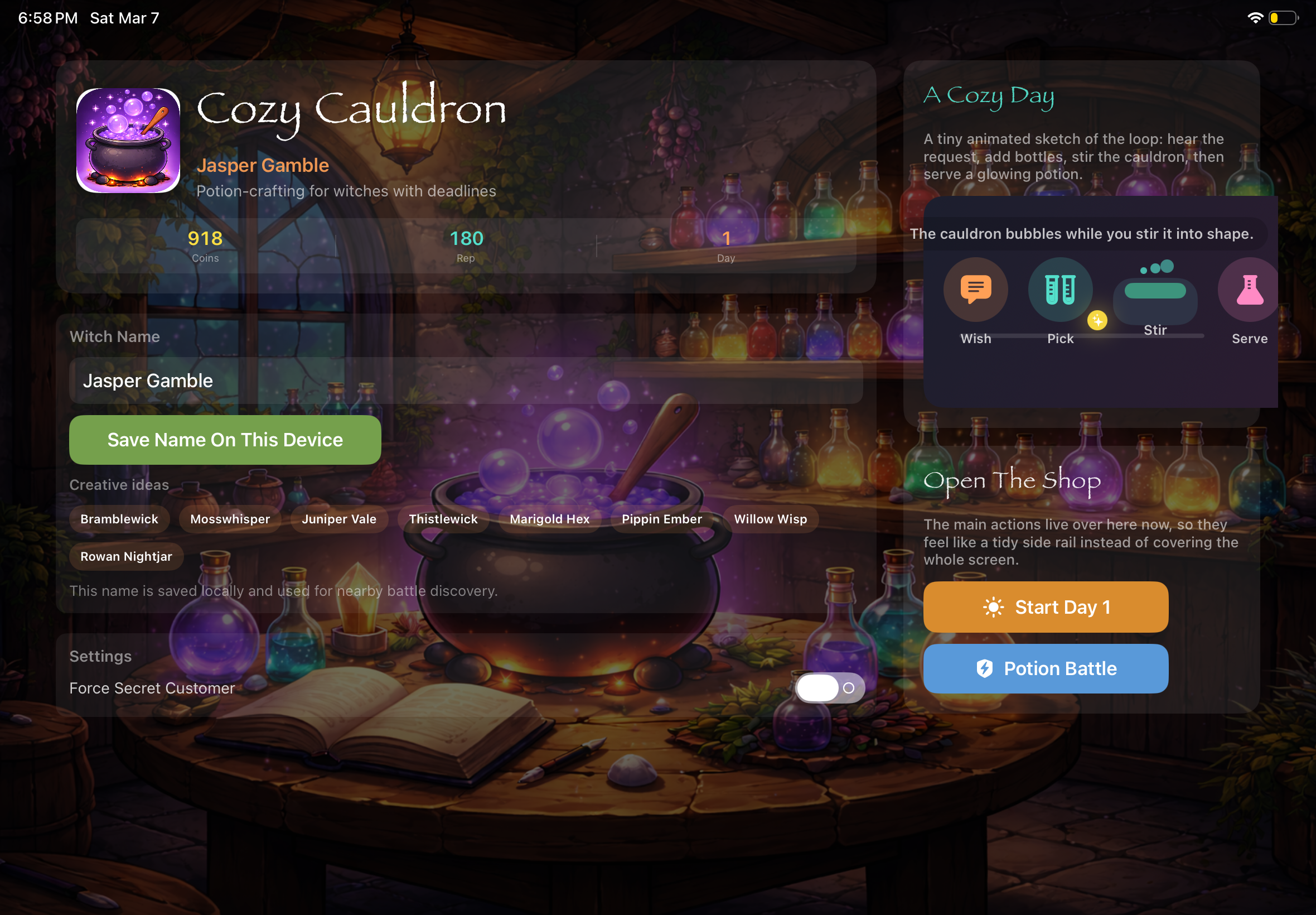 Cozy Cauldron illustration 2
